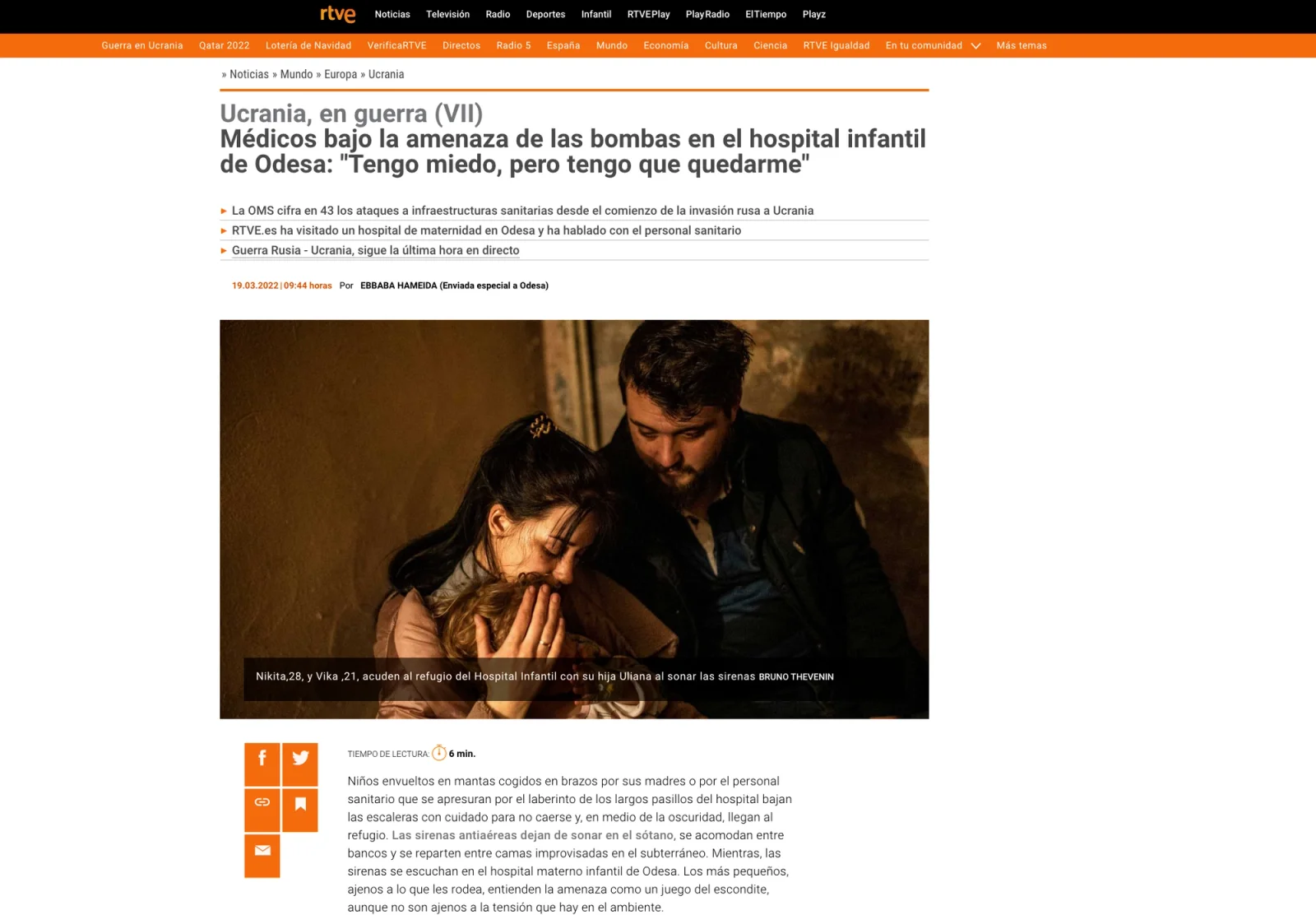 Tearsheet: RTVE, UKRAINE