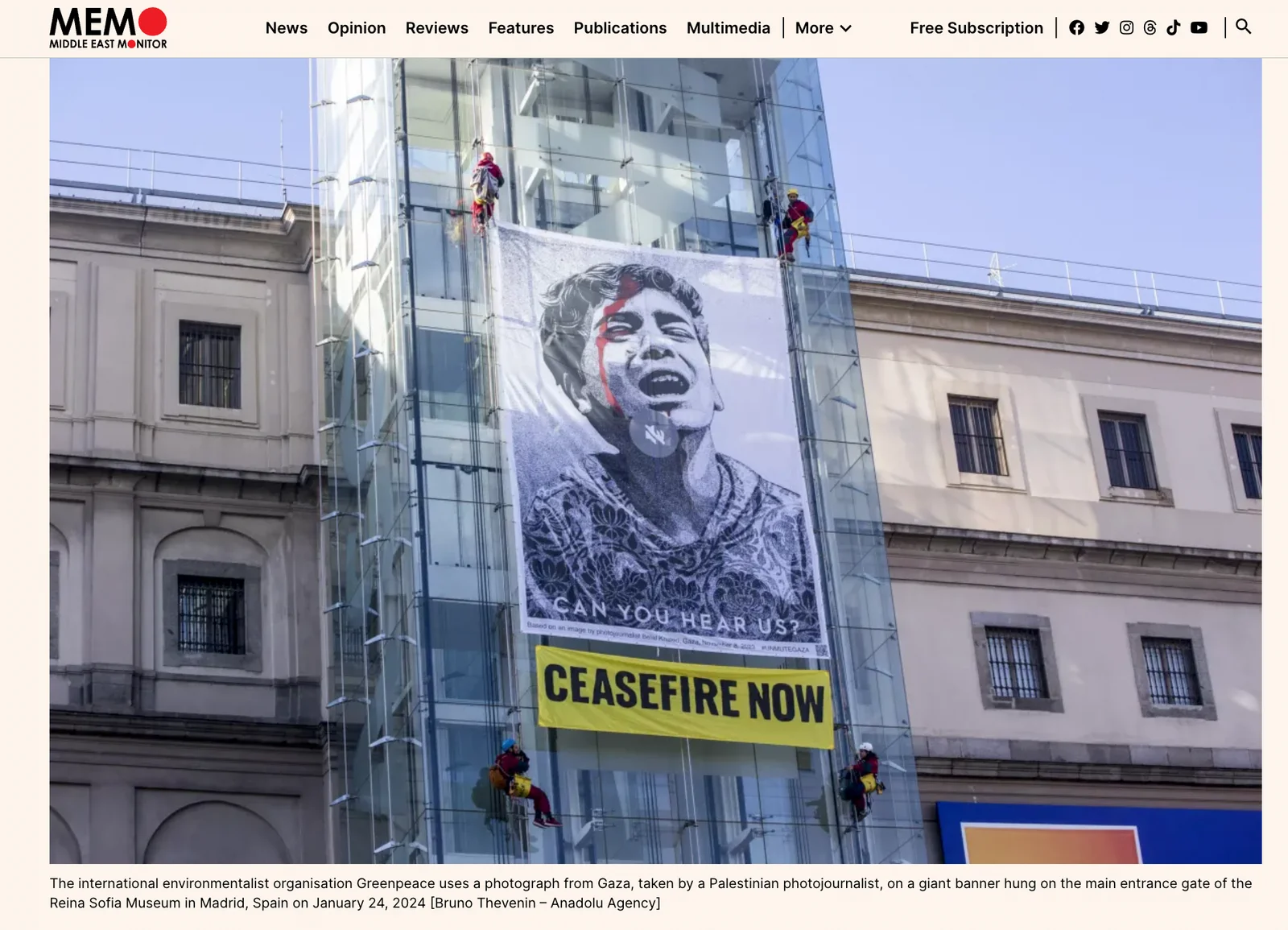Tearsheet: Middle East Monitor