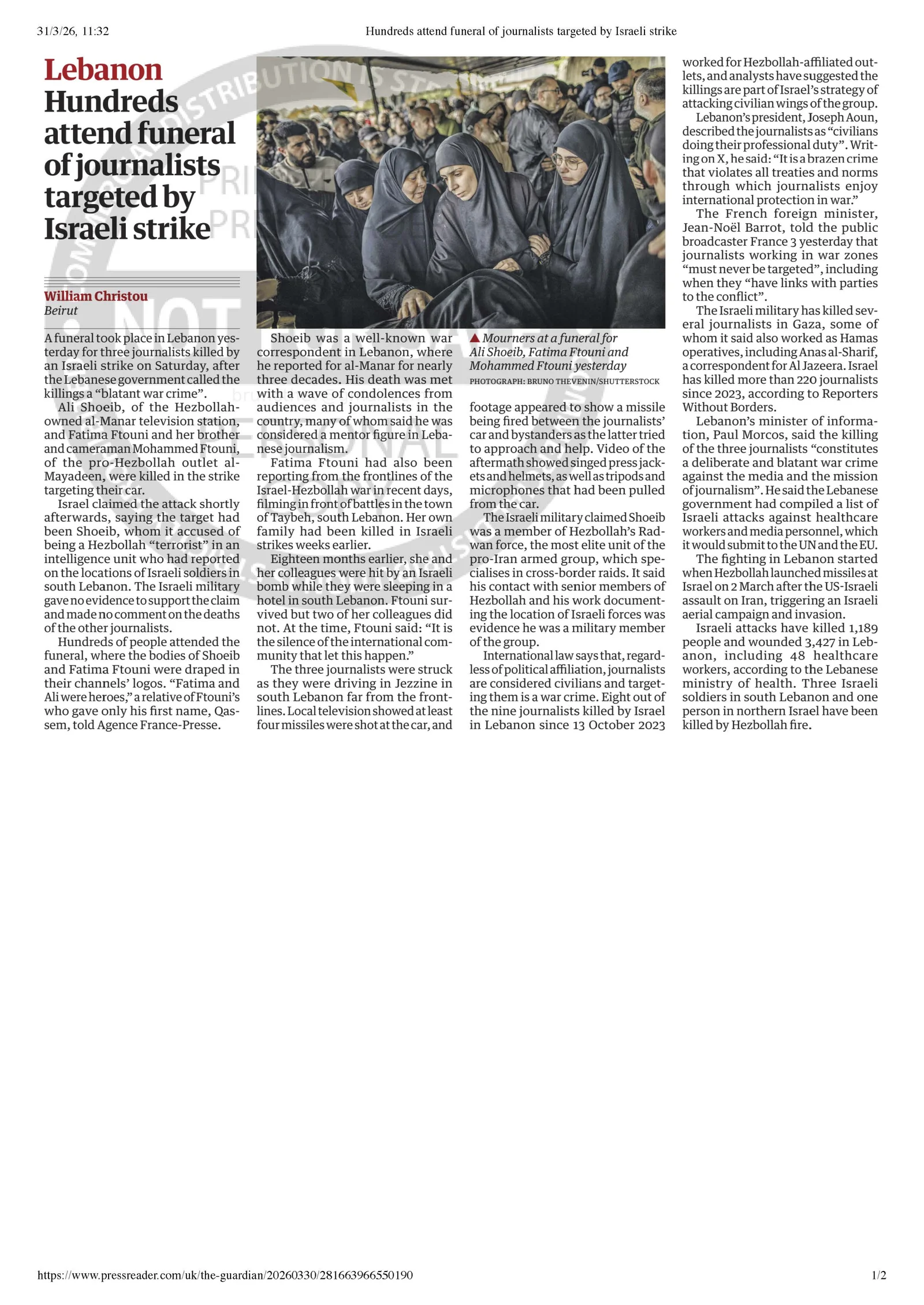 Tearsheet: The Guardian